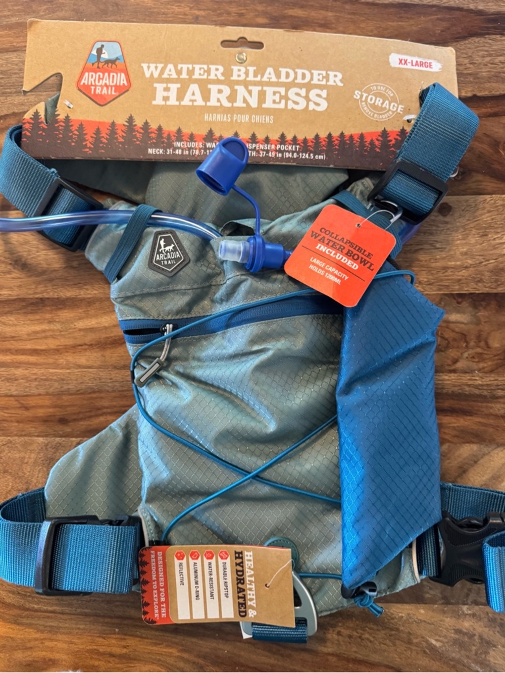 Arcadia Trail Water Bladder Harness XXL NWT